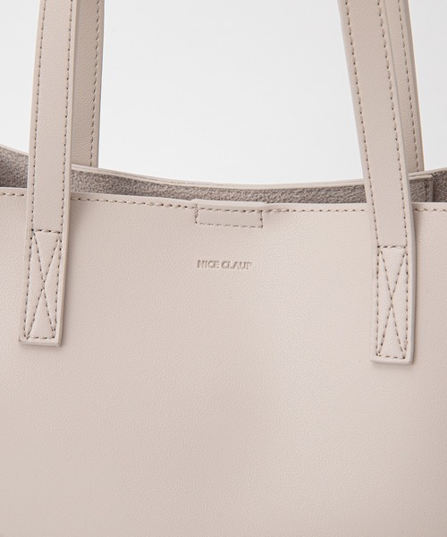 one after another NICE CLAUP(ワンアフターアナザーナイスクラップ)の「オトナトートバッグ(トートバッグ・レディース・ブラック/アイボリー/ミント/グレイッシュベージュ・FREE)」の18枚目の写真