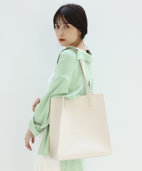 one after another NICE CLAUP(ワンアフターアナザーナイスクラップ)の「オトナトートバッグ(トートバッグ・レディース・ブラック/アイボリー/ミント/グレイッシュベージュ・FREE)」の11枚目の写真