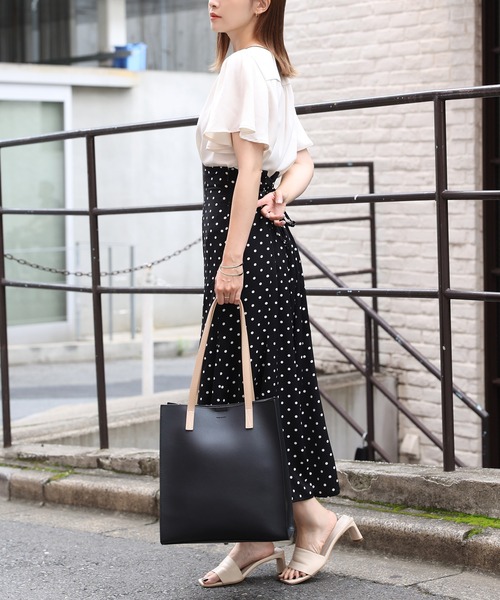 one after another NICE CLAUP(ワンアフターアナザーナイスクラップ)の「オトナトートバッグ(トートバッグ・レディース・ブラック/アイボリー/ミント/グレイッシュベージュ・FREE)」の19枚目の写真