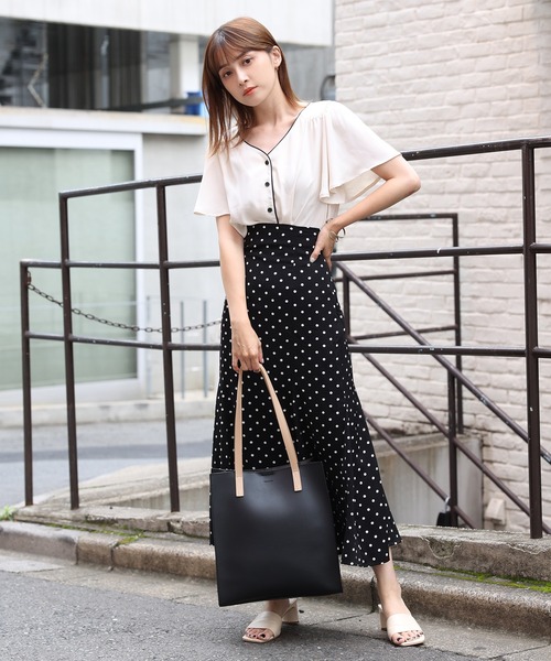 one after another NICE CLAUP(ワンアフターアナザーナイスクラップ)の「オトナトートバッグ(トートバッグ・レディース・ブラック/アイボリー/ミント/グレイッシュベージュ・FREE)」の16枚目の写真