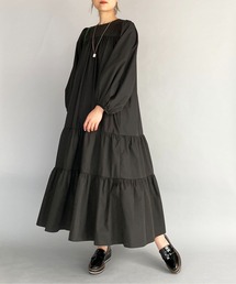 PICCIN | リボン付ティアードワンピース(ワンピース)