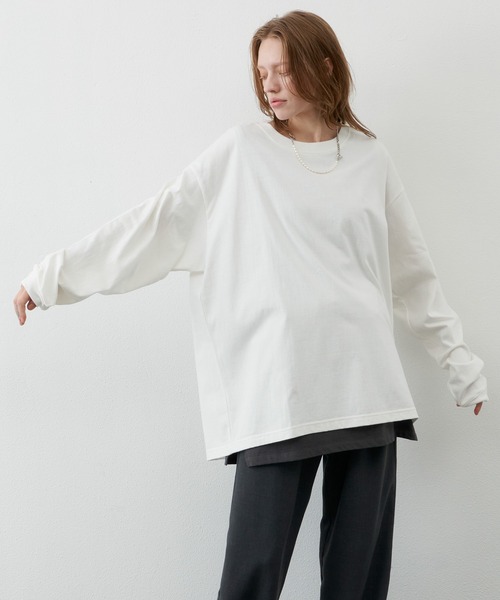 AIVER（アイバー）の「AIVER 16/-ウォッシュ天竺ロンT（Tシャツ