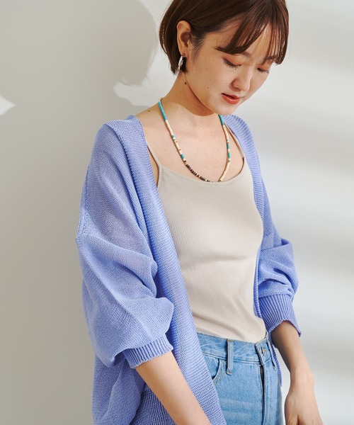 DouDou（ドゥドゥ）の「ギマカーディガン（カーディガン/ボレロ・レディース・ブラック/バイオレット/イエロー・FREE）」の3枚目の写真