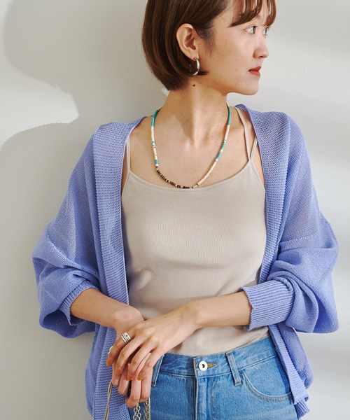 DouDou（ドゥドゥ）の「ギマカーディガン（カーディガン/ボレロ・レディース・ブラック/バイオレット/イエロー・FREE）」の17枚目の写真