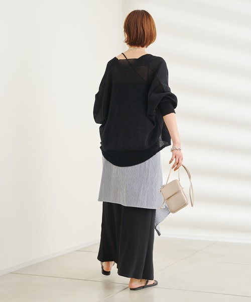 DouDou（ドゥドゥ）の「ギマカーディガン（カーディガン/ボレロ・レディース・ブラック/バイオレット/イエロー・FREE）」の21枚目の写真