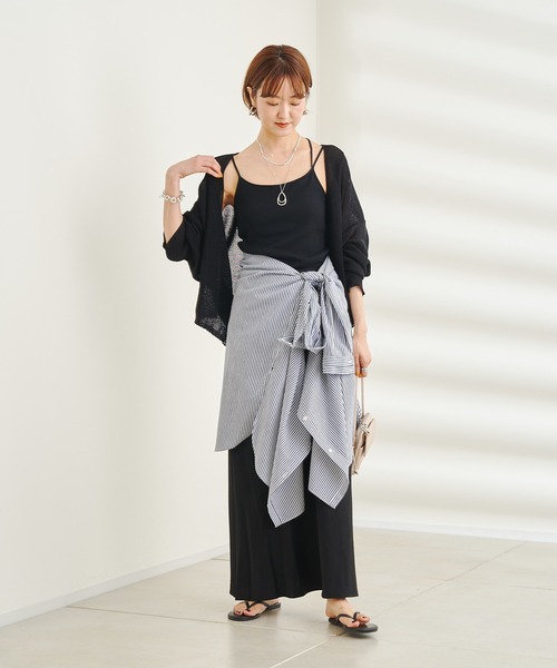 DouDou（ドゥドゥ）の「ギマカーディガン（カーディガン/ボレロ・レディース・ブラック/バイオレット/イエロー・FREE）」の4枚目の写真