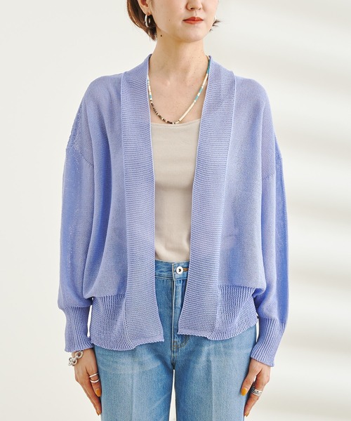 DouDou（ドゥドゥ）の「ギマカーディガン（カーディガン/ボレロ・レディース・ブラック/バイオレット/イエロー・FREE）」の19枚目の写真