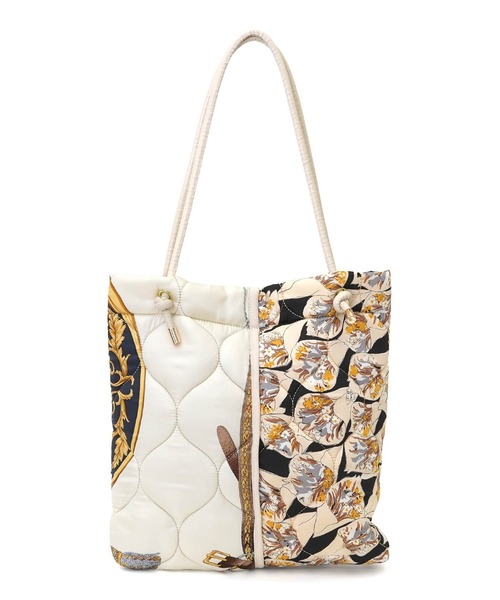 SMIR NASLI（サミールナスリ）の「ウ゛ィンテージシルクキルティングトートバッグ（トートバッグ・レディース・ブラック/ピンクベージュ・9）」の19枚目の写真