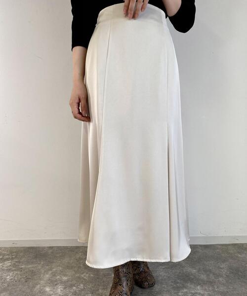 MLI'A(エムリア)の「マーメイドサテンスカート(スカート・レディース・ブラック/グリーン/モカ/ナチュラル・FREE)」の3枚目の写真