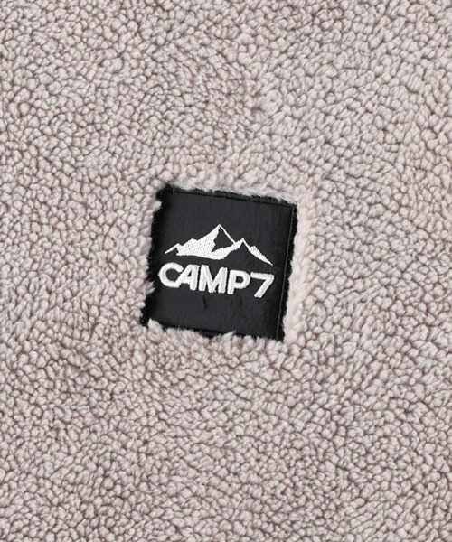 CAMP7（キャンプセブン）の「【CAMP7】刺繍BOXロゴボアプルオーバー（スウェット・レディース・ベージュ/グレー/オリーブ・S/M/L）」の17枚目の写真