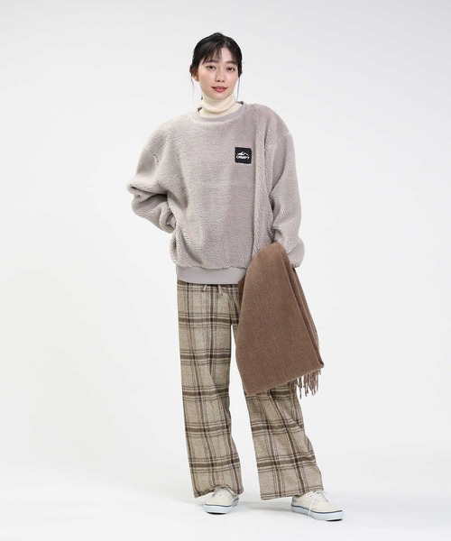 専用【未使用】SEVENTEN ボア プルオーバー CAMP7（キャンプセブン）の「【CAMP7】刺繍BOXロゴボアプル