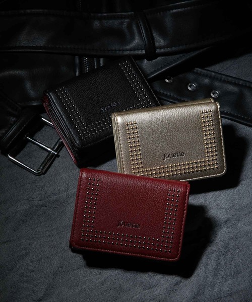 jouetie（ジュエティ）の「【jouetie/ジュエティ】マイクロスタッズ　三つ折りミニ財布（財布・レディース・ブラック/ダークグリーン/ネイビー/ブラウン/オリーブ/ピンク/シルバー/ゴールド/アイボリー/ラベンダー/ベージュ系その他/キャメル/ワイン・FREE）」の21枚目の写真