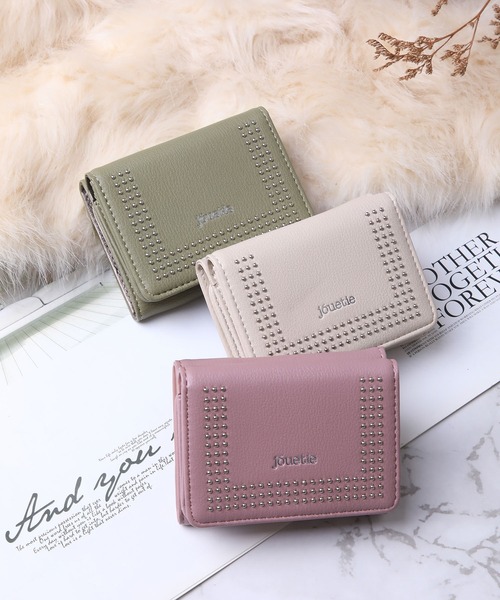 jouetie（ジュエティ）の「【jouetie/ジュエティ】マイクロスタッズ　三つ折りミニ財布（財布・レディース・ブラック/ダークグリーン/ネイビー/ブラウン/オリーブ/ピンク/シルバー/ゴールド/アイボリー/ラベンダー/ベージュ系その他/キャメル/ワイン・FREE）」の19枚目の写真