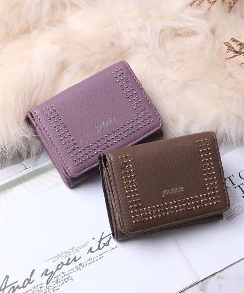 jouetie（ジュエティ）の「【jouetie/ジュエティ】マイクロスタッズ　三つ折りミニ財布（財布・レディース・ブラック/ダークグリーン/ネイビー/ブラウン/オリーブ/ピンク/シルバー/ゴールド/アイボリー/ラベンダー/ベージュ系その他/キャメル/ワイン・FREE）」の20枚目の写真