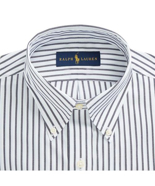 POLO RALPH LAUREN(ポロ ラルフ ローレン)の「スリム フィット ストライプド オックスフォード シャツ(シャツ/ブラウス・メンズ・ブルー・14H23/15/23/15H23/16/23/16/45/17/45/18/45/18/67)」の2枚目の写真