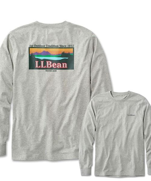 L.L.Bean(エルエルビーン)の「ジャパン・フィット ケアフリー・アンシュリンカブル・ティ、長袖 グラフィック(Tシャツ/カットソー・メンズ・ネイビー系/グレー系/グレー系1/ホワイト/ヘザーグレー/ホワイト系/ブラック/ネイビー/クリーム/ブラック系1/グレー系2/ネイビー系2/ネイビー系1/オリーブ系/ホワイト系1/ホワイト系2/ブラック系/ブラック系2/グレー系3/ネイビー系3/ホワイト系3/グレー系4/ネイビー系4/ホワイト系4/ブラック系3・SMALL/LARGE/MEDIUM/X-LARGE/XX-LARGE)」の13枚目の写真