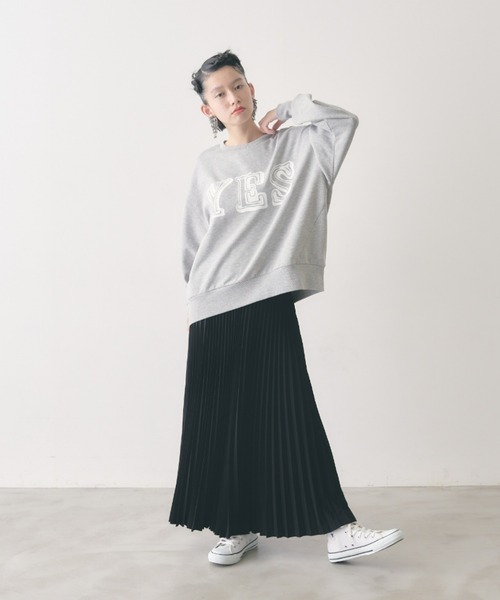 manana suerte(マニャーナスエルテ)の「ロングプリーツスカート(スカート・レディース・ブラック/レッド/ブルー/グリーン/オレンジ/グレー/カーキ/ピンク・FREE)」の13枚目の写真