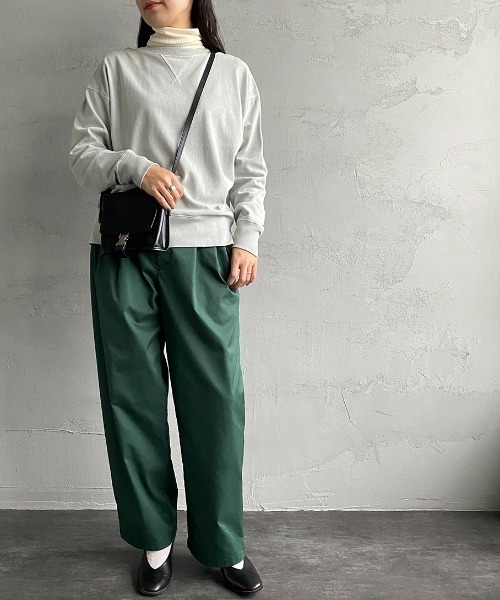 JEANS FACTORY （ジーンズファクトリー）の「[SCREEN STARS/スクリーンスターズ] 別注 ピグメント2WAYカーディガン（Tシャツ/カットソー・レディース・グリーン/ブラック/ライトグレー/ベージュ/パープル・F）」の7枚目の写真