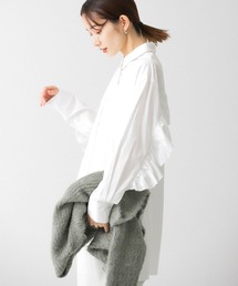 KBF | BACKフリルオーバーシャツ(シャツ/ブラウス)