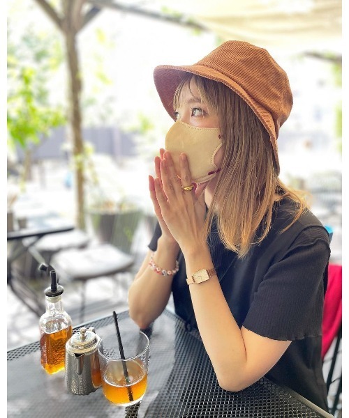 14+（イチヨンプラス）の「コーデュロイバケットハット（ハット・レディース・ブラック/モカ/ベージュ・LARGE/MEDIUM）」の14枚目の写真