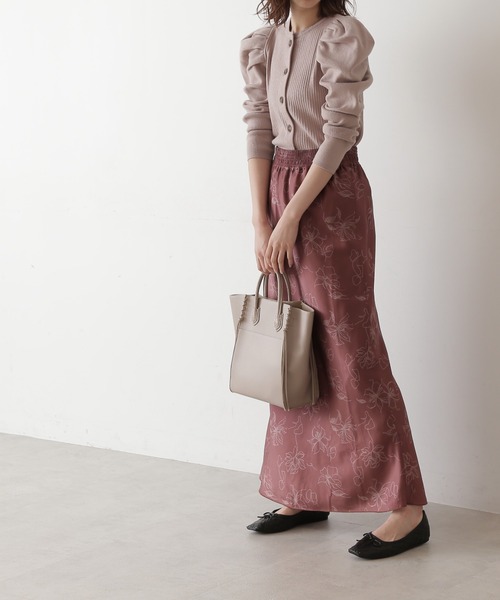 FREE'S MART（フリーズマート）の「【Sシリーズ対応】◆アートフラワ－柄ナローマキシスカート（スカート・レディース・ブラック系その他/ブラウン系その他/イエロー系その他・SMALL/MEDIUM）」の6枚目の写真