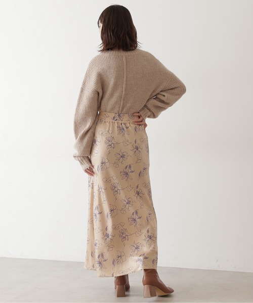 FREE'S MART（フリーズマート）の「【Sシリーズ対応】◆アートフラワ－柄ナローマキシスカート（スカート・レディース・ブラック系その他/ブラウン系その他/イエロー系その他・SMALL/MEDIUM）」の11枚目の写真