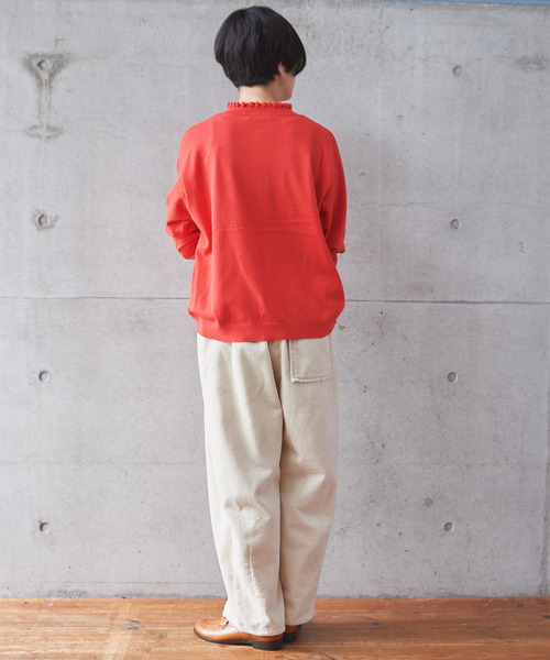 aimer le mieux(エメルミュー)の「aimer Coreyarnフリルプルオーバー(ニット/セーター・レディース・ブラック/パープル/グレー/レッド/グリーン・FREE)」の16枚目の写真