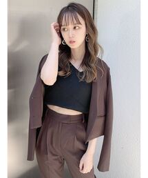 セットアップショートジャケット