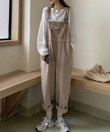 【c.u.l:w】ワイドレッグオーバーオール culw101