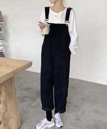 【c.u.l:w】ワイドレッグオーバーオール culw101