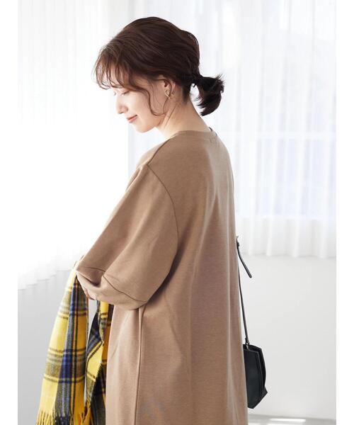 Green　Parks（グリーンパークス）の「バルーンスリーブティアードワンピース＊（ワンピース・レディース・ブラック/ベージュ・FREE）」の10枚目の写真