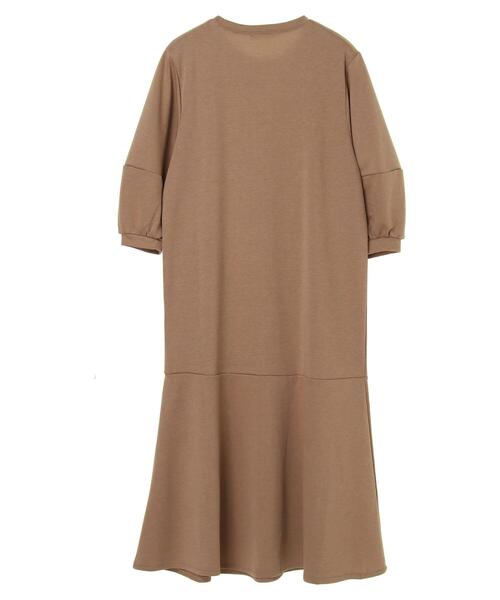 Green　Parks（グリーンパークス）の「バルーンスリーブティアードワンピース＊（ワンピース・レディース・ブラック/ベージュ・FREE）」の17枚目の写真