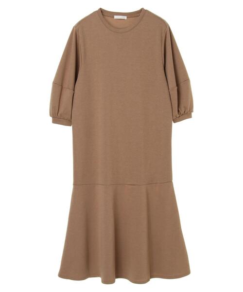 Green　Parks（グリーンパークス）の「バルーンスリーブティアードワンピース＊（ワンピース・レディース・ブラック/ベージュ・FREE）」の11枚目の写真