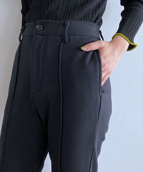 HARE(ハレ)の「センタースリットスウェットパンツ(HARE)(スウェットパンツ・レディース・ブラック/アイボリー・FREE)」の14枚目の写真