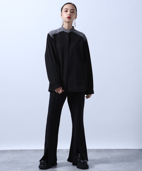 HARE(ハレ)の「センタースリットスウェットパンツ(HARE)(スウェットパンツ・レディース・ブラック/アイボリー・FREE)」の17枚目の写真