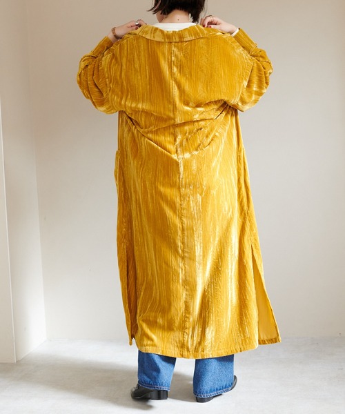 DISCOAT(ディスコート)の「ヨウリュウベロアロングガウン(その他アウター・レディース・モカ/イエロー・FREE)」の17枚目の写真