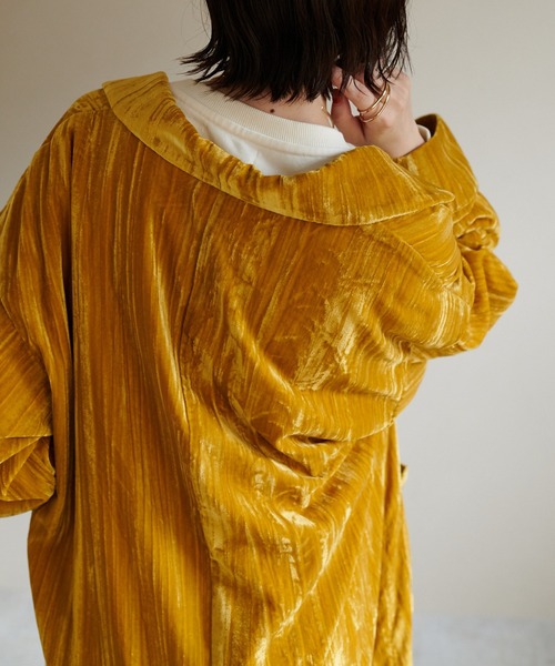 DISCOAT(ディスコート)の「ヨウリュウベロアロングガウン(その他アウター・レディース・モカ/イエロー・FREE)」の22枚目の写真
