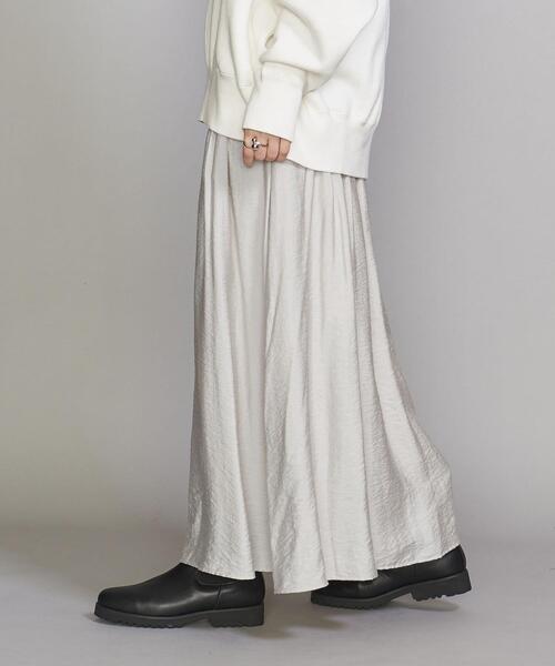 BEAUTY&YOUTH UNITED ARROWS（ビューティーアンドユースユナイテッドアローズ）の「BY タックボリューム マキシスカート（スカート・レディース・ブラック/ナチュラル/ケリー・S/M）」の15枚目の写真