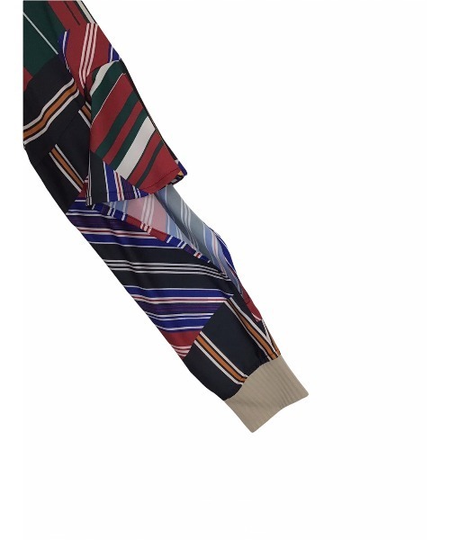 DOLLUPOOPS（ドールアップウップス）の「ストライプパッチワークプリントスリーブトップス（Tシャツ/カットソー・レディース・カーキ/マルチ・38）」の14枚目の写真