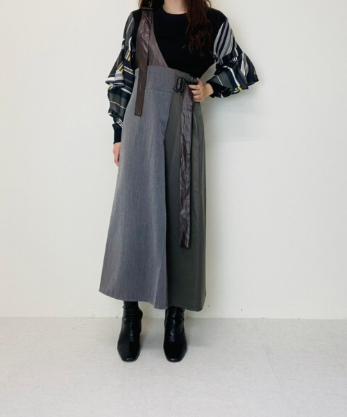 DOLLUPOOPS（ドールアップウップス）の「ストライプパッチワークプリントスリーブトップス（Tシャツ/カットソー・レディース・カーキ/マルチ・38）」の19枚目の写真