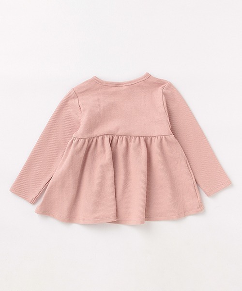 petit main（プティマイン）の「【リンク】花レースカットチュニック（チュニック・キッズ・アイボリー/ピンク/ライトブルー/チャコール・80ｃｍ/90cm/100cm/110cm/120cm/130cm）」の6枚目の写真