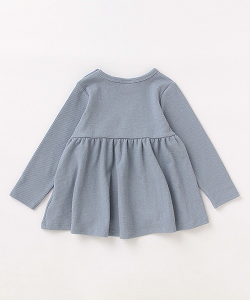 petit main（プティマイン）の「【リンク】花レースカットチュニック（チュニック・キッズ・アイボリー/ピンク/ライトブルー/チャコール・80ｃｍ/90cm/100cm/110cm/120cm/130cm）」の7枚目の写真