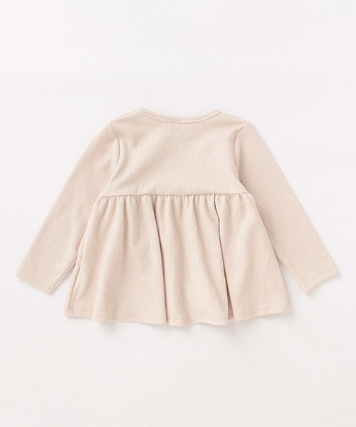 petit main（プティマイン）の「【リンク】花レースカットチュニック（チュニック・キッズ・アイボリー/ピンク/ライトブルー/チャコール・80ｃｍ/90cm/100cm/110cm/120cm/130cm）」の9枚目の写真