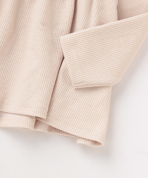 petit main（プティマイン）の「【リンク】花レースカットチュニック（チュニック・キッズ・アイボリー/ピンク/ライトブルー/チャコール・80ｃｍ/90cm/100cm/110cm/120cm/130cm）」の11枚目の写真