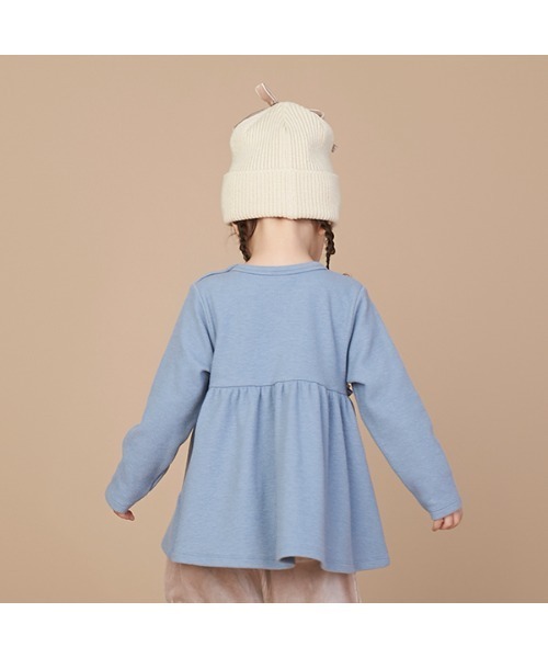 petit main（プティマイン）の「【リンク】花レースカットチュニック（チュニック・キッズ・アイボリー/ピンク/ライトブルー/チャコール・80ｃｍ/90cm/100cm/110cm/120cm/130cm）」の15枚目の写真