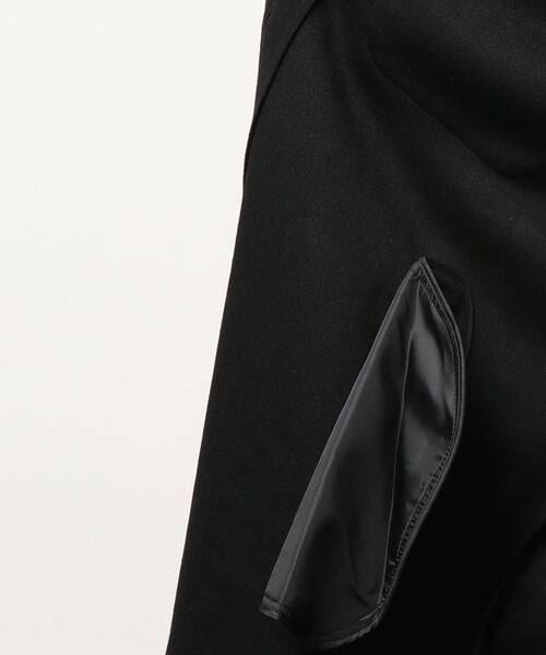 aimoha（アイモハ）の「レトロミドル丈シャツカラージャケット（トレンチコート・レディース・ブラック/ホワイト/グレー/モカ・FREE）」の5枚目の写真