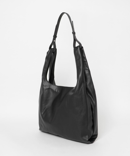 SENSE OF PLACE by URBAN RESEARCH(センスオブプレイスバイアーバンリサーチ)の「フェイクレザーマルシェバッグ(トートバッグ・メンズ・ブラック/ブラウン・ONE)」の9枚目の写真