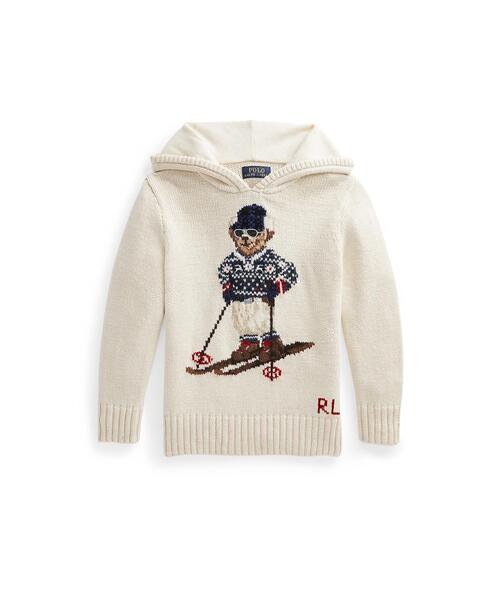 Polo ベア コットンブレンド フーデッド セーター