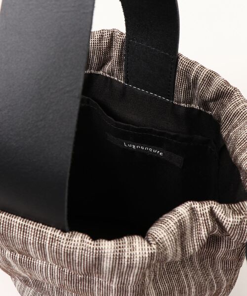 Lugnoncure（ルノンキュール）の「アソート柄巾着バッグ（ハンドバッグ・レディース・ベージュ/ブラウン・ﾌﾘ-）」の6枚目の写真