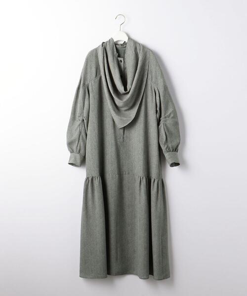 BRACTMENT(ブラクトメント)の「<BRACTMENT(ブラクトメント)>BM スカーフセット プリントワンピース(ワンピース・レディース・ブラック/ケリー・FREE)」の9枚目の写真